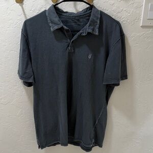 John Varvatos Charcoal Polo Shirt Large